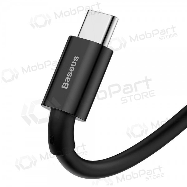 USB cabo Baseus Superior iš USB į Type-C 66W 2.0m preto CATYS-A01