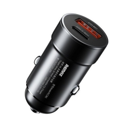 Carregador de carro Remax RCC361 15W USB-C/USB-A preto