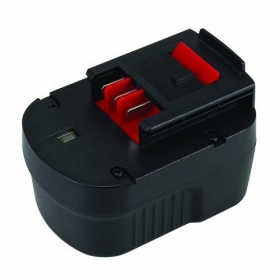 Bateria Black+Decker A1712 para ferramentas de 12V 2Ah Ni-MH (substituição)