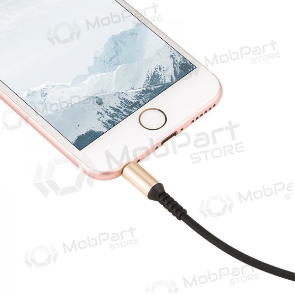 Audio adaptador Hoco UPA02 AUX 3,5mm į 3,5mm (preto)