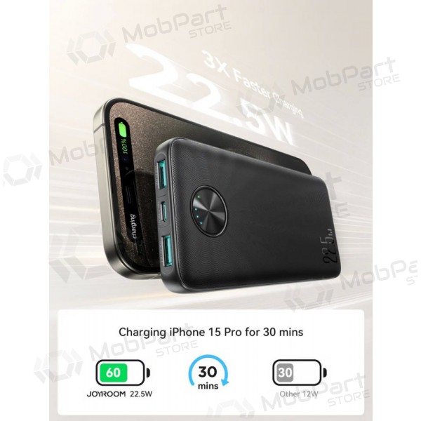 Bateria externa Power Bank Joyroom JR-PBF15 22.5W 10000mAh preto