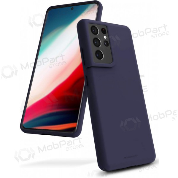 Capa Mercury Silicone Case Samsung A266 A26 5G azul escuro