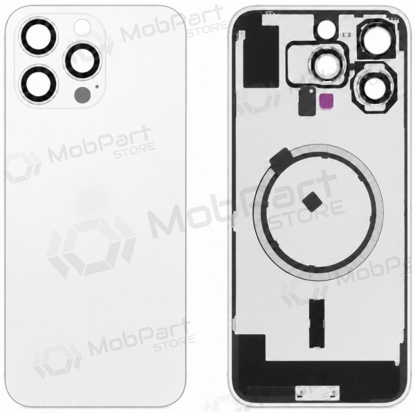 Capa traseira para Apple iPhone 16 Pro Max (branca) (Premium)