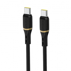 Cabo USB-C Dudao L25C USB-C para USB-C 1 m 60 W preto