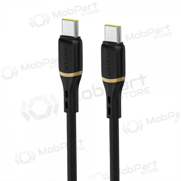 Cabo USB-C Dudao L25C USB-C para USB-C 1 m 60 W preto