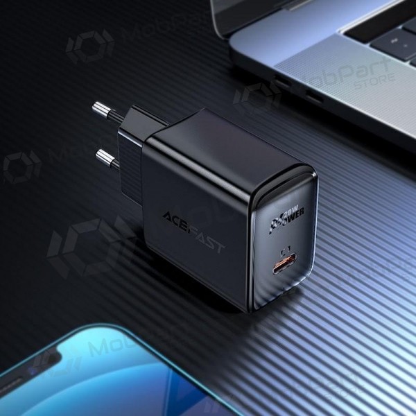 Carregador buitinis Acefast A1 PD20W USB-C preto