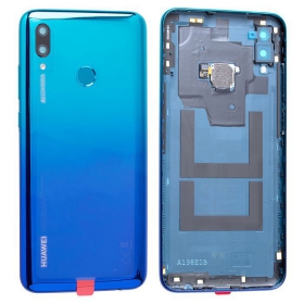 Huawei P Smart 2019 tampa traseira da bateria azul (Aurora Blue) (usado grade B, original)