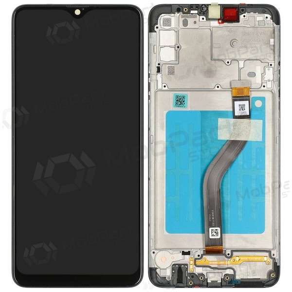 Samsung Galaxy A20s ecrã (preto) (com moldura) (original)