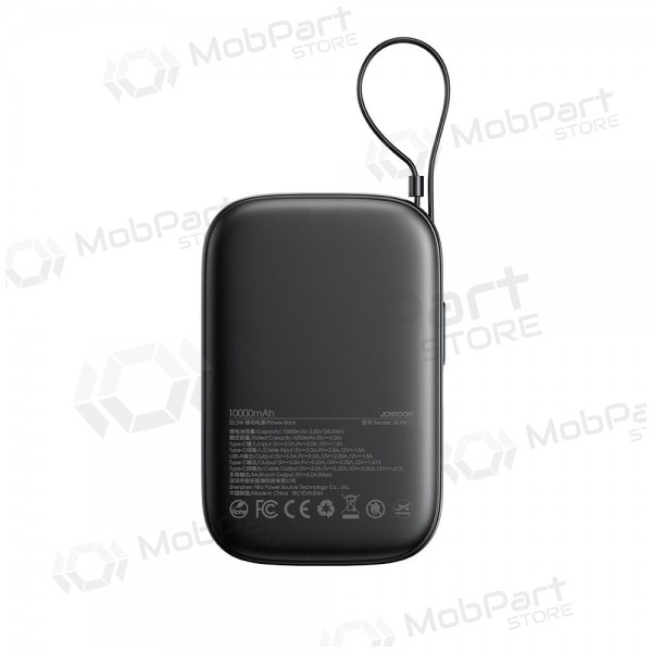 Bateria externa Power Bank Joyroom JR-PBF17 22.5W with USB-C cable 10000mAh preto
