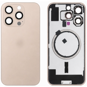 Capa traseira para Apple iPhone 16 Pro (dourada) (Premium)