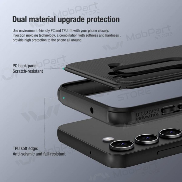 Samsung Galaxy A14 5G capa „Nillkin Frosted Shield“ (preto)