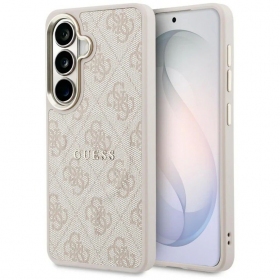 Capa Samsung Galaxy S26 - Guess PU Leather 4G Gold Frame Magnetic