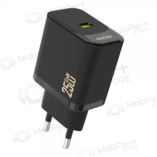 Carregador de telefone Dudao A27 25 W GaN USB-C preto