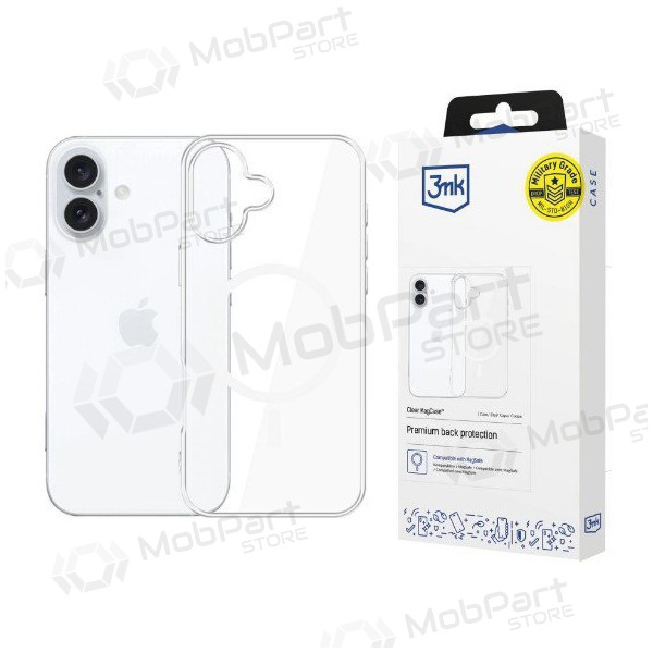 Capa para Apple iPhone 16 - 3MK Clear MagCase