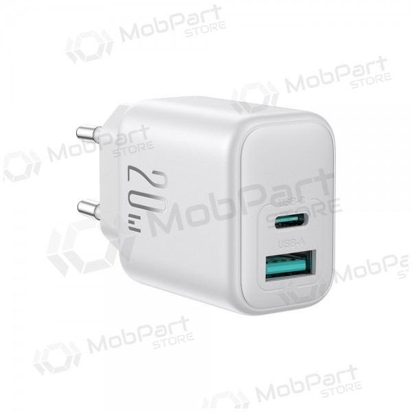 Carregador Joyroom JR-TCF21 USB-C/USB-A PD20W branco