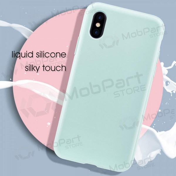 Capa Apple iPhone 13 Pro Max - Liquid Silicone 1.5mm (menta)