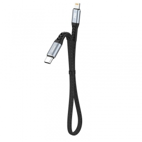 Cabo Lightning Dudao L10P USB-C para Lightning 0.23 m 20 W preto