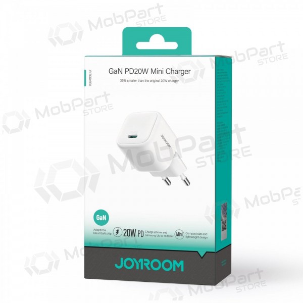 Carregador Joyroom JR-TCG08 USB-C GaN PD20W branco