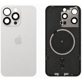 Capa traseira para Apple iPhone 15 Pro Max (branca) (Premium)