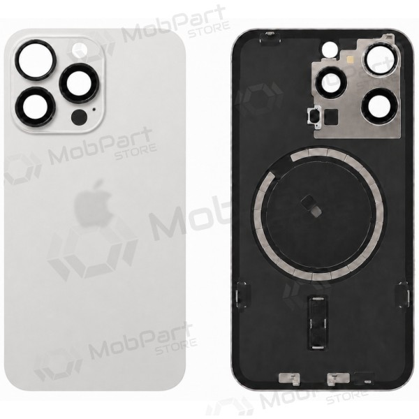 Capa traseira para Apple iPhone 15 Pro Max (branca) (Premium)