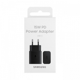 Carregador original Samsung EP-T1510NBEGEU 15W na embalagem preto