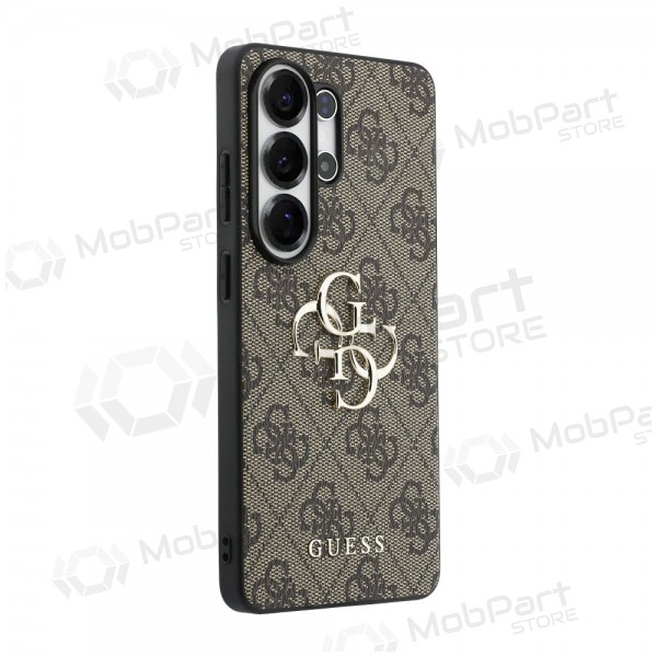 Capa Samsung Galaxy S26 Ultra - Guess PU 4G Metal Logo (castanho)