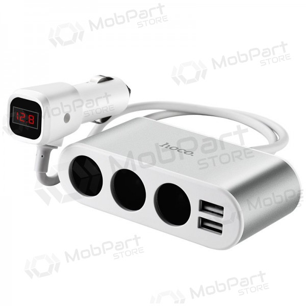 Carregador de carro - šakotuvas Hoco Z13 2xUSB 3xconnector
