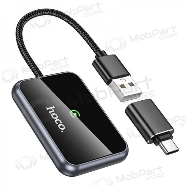 Adaptador CarPlay Hoco HU1 sem fio preto