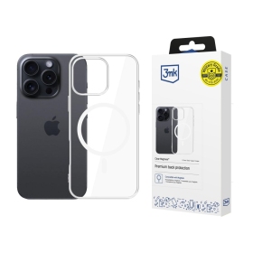Capa Apple iPhone 16 Pro - 3MK Clear MagCase (transparente)