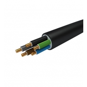 Cabo de força Faber N2XH-J 5x4 mm² de cobre XLPE CPR B2ca 0.6/1 kV monolítico.