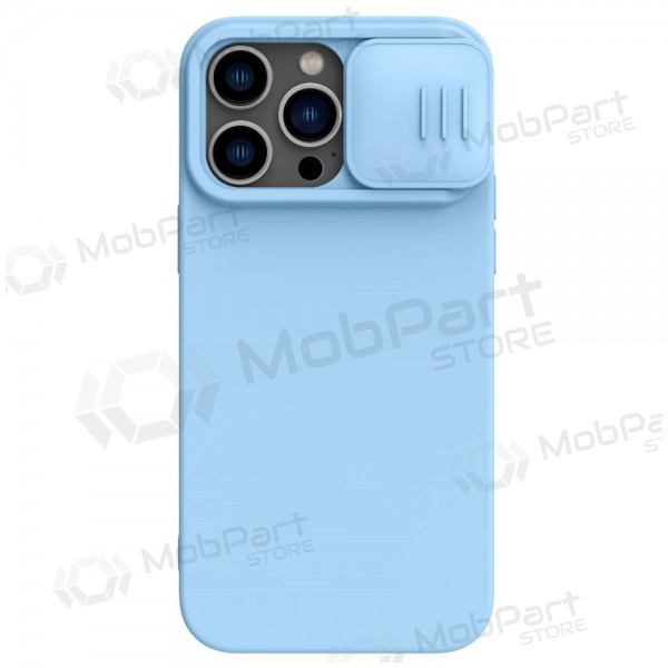 Capa para Apple iPhone 14 - Nillkin Silicone (azul claro)