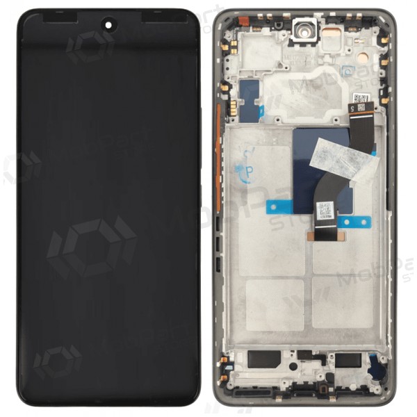 Tela para Xiaomi 12 Lite 5G (preta) (com moldura) (original)