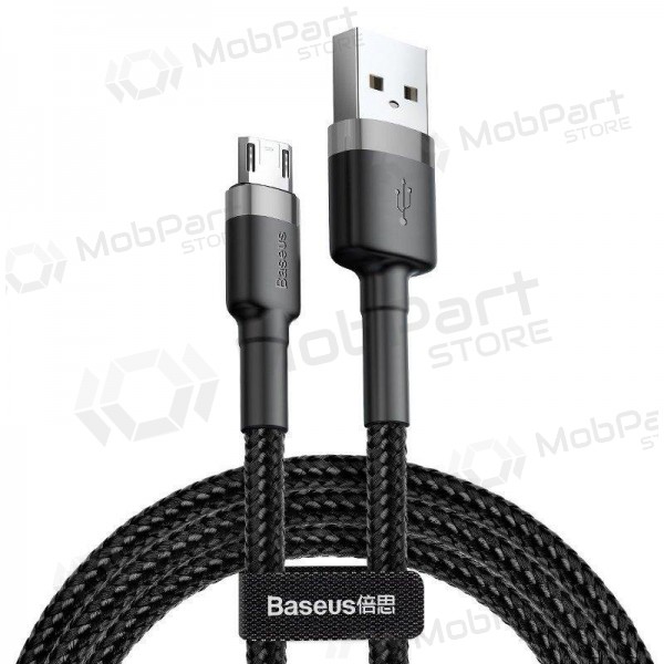 USB cabo Baseus Cafule microUSB 2.0m 1.5A (cinza-preto) CAMKLF-CG1