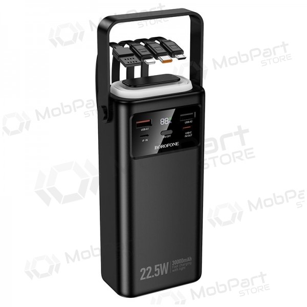Bateria externa Power Bank Borofone BJ65 22.5W 30000mAh preto