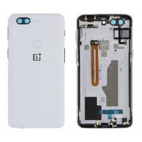 OnePlus 5T tampa traseira da bateria (branco) (usado grade B, original)