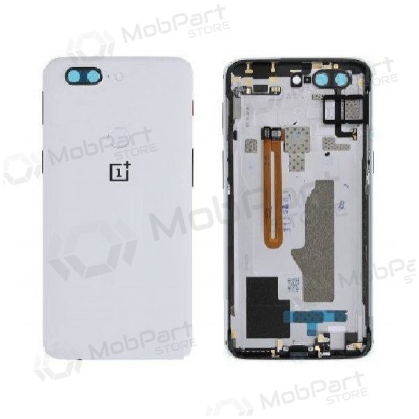 OnePlus 5T tampa traseira da bateria (branco) (usado grade B, original)
