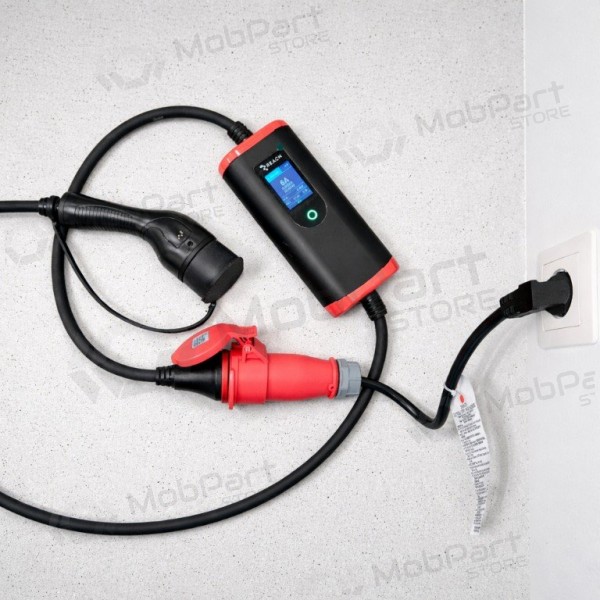 Adaptador Reach CEE 16A 400 V para 220 V Schuko preto