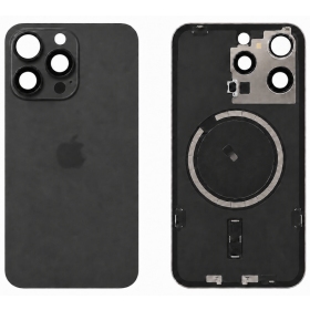 Capa traseira para Apple iPhone 15 Pro Max (preta) - Premium