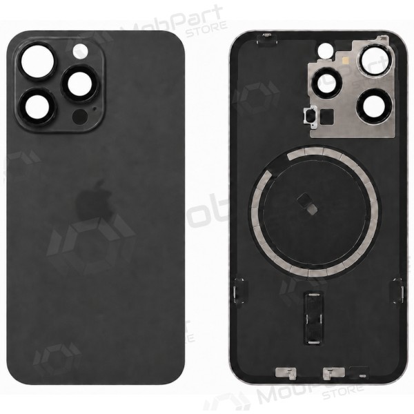 Capa traseira para Apple iPhone 15 Pro Max (preta) - Premium