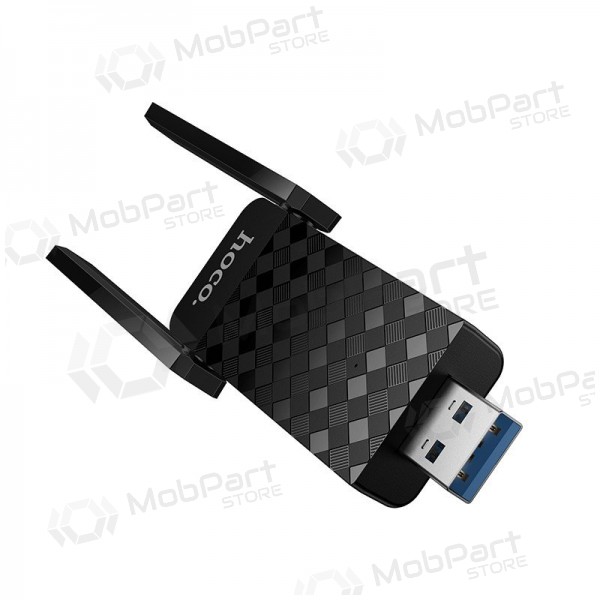 Adaptador USB Wi-Fi Hoco HI34 USB 3.0 Wi-Fi 6 preto