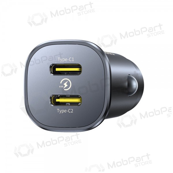 Carregador de carro Baseus GoTrip 2xUSB-C 30W preto C00072300123-01