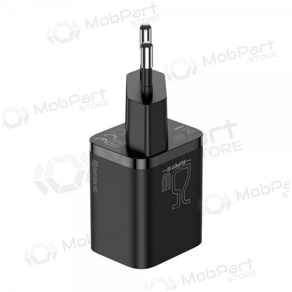 Carregador buitinis Baseus Super Si 25W + Type-C 1.0m preto TZCCSUP-L01
