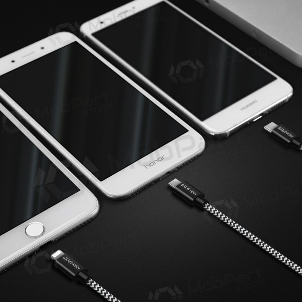 Cabo USB Dux Ducis K-ONE 3in1 microUSB-Lightning-Type-C FastCharging 1.2m