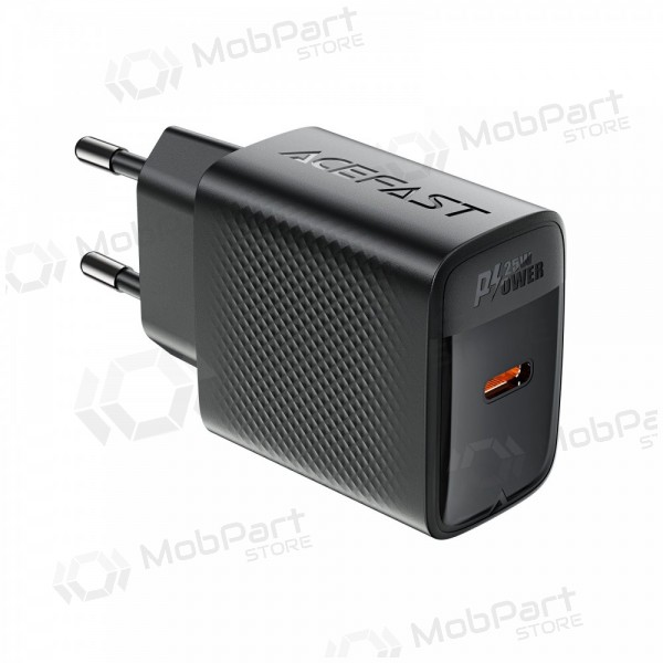Carregador de telefone Acefast A104 25 W GaN USB-C preto