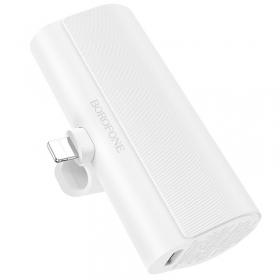 Bateria externa Power Bank Borofone BJ35 Lightning 5000mAh branco