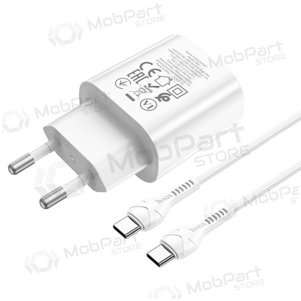 Carregador buitinis Hoco N22 Jetta PD25W + Type-C branco