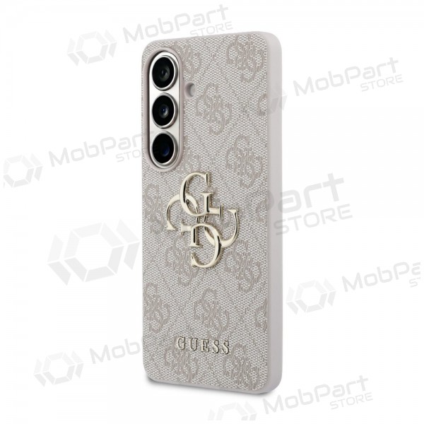 Capa Samsung Galaxy S26 - Guess PU 4G Metal Logo (rosa)