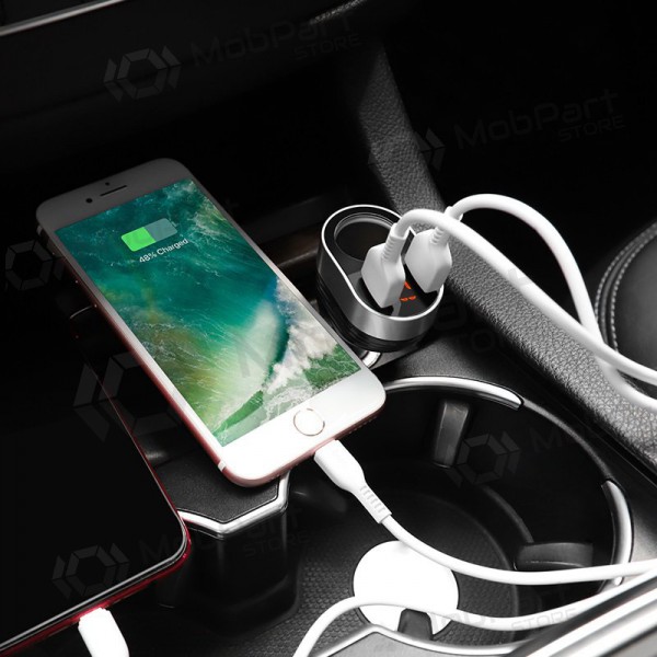 Carregador automobilinis Hoco Z29 x 2 USB (3.1A) (preto)