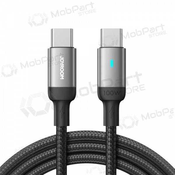 USB cabo Joyroom S-CC100A10 Type-C to Type-C 100W 1.2m preto