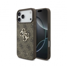 Capa para Apple iPhone 18 Pro - Guess PU 4G Metal Logo